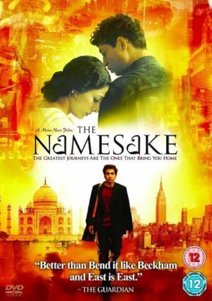 پوستر فیلم The Namesake، نشاندهنده چالشهای هویت فرهنگی مهاجران هندی در آمریکا.